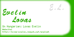 evelin lovas business card